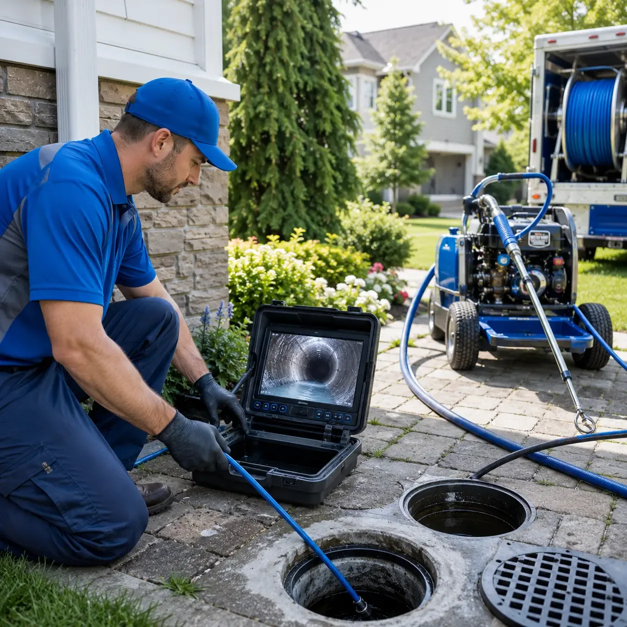 Outdoor drain cleaning professionals serving Oaks, PA