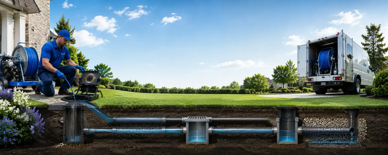 Outdoor drain cleaning information for Oaks, PA